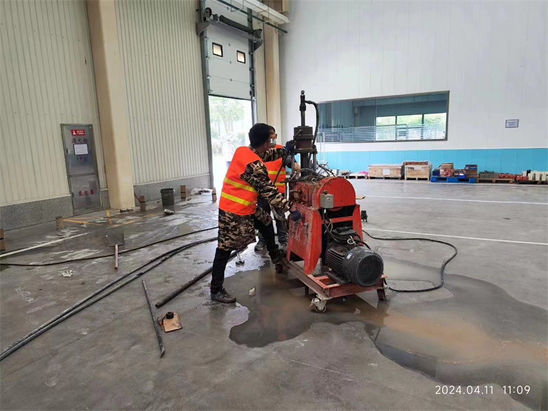 大连厂房地面下沉塌陷注浆加固施工